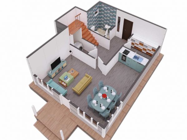 Maison en kit métallique 126 m²