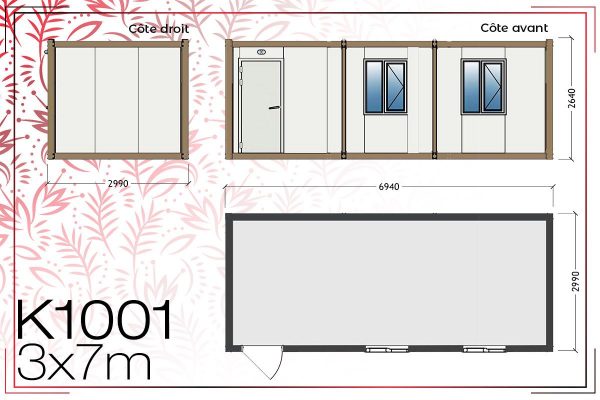 bungalow de chantier habitable