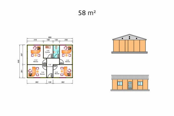 constructeur bureaux modulaires