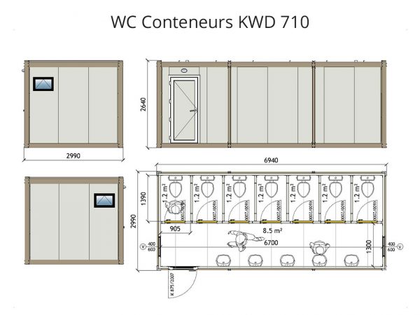 sanitaires et WC de chantier