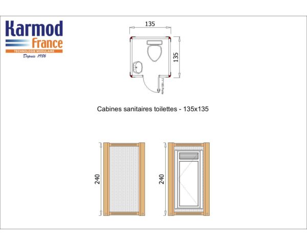 Cabines sanitaires toilettes